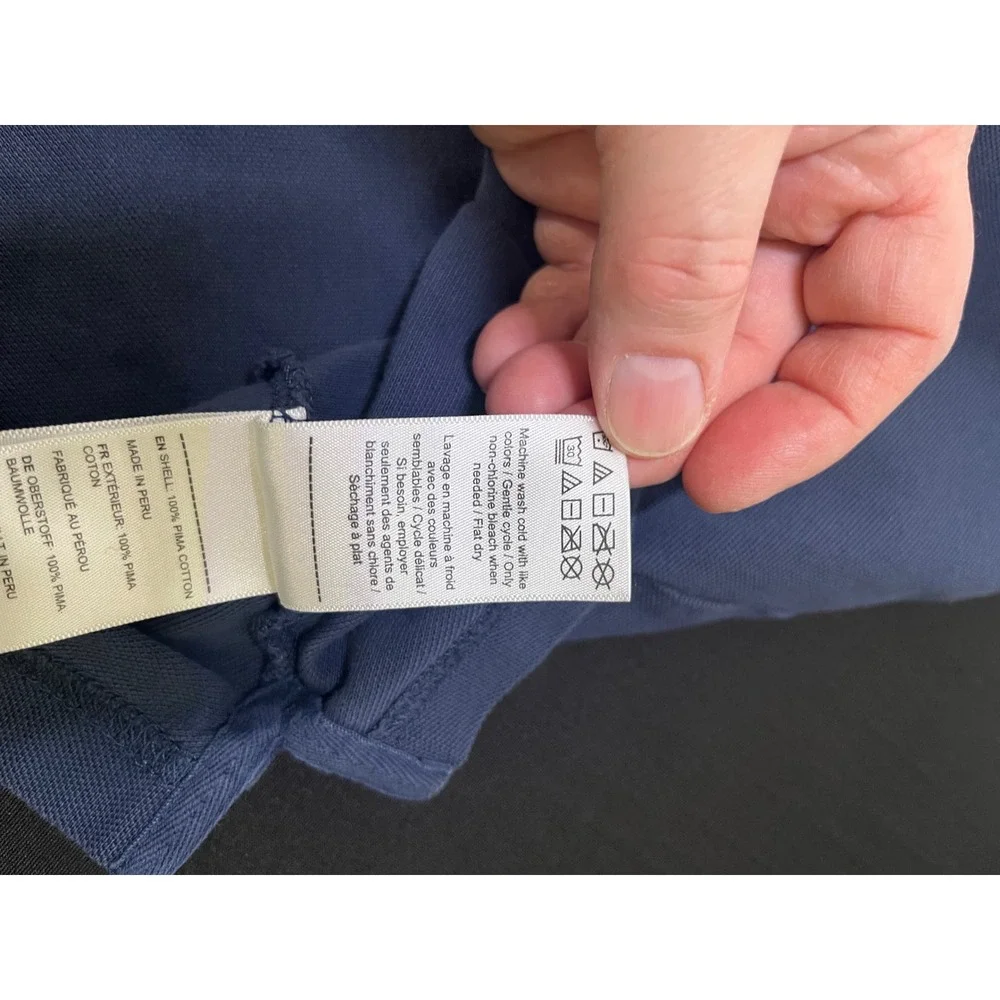 UNTUCKit Gondola Polo Shirt Mens XX-Large Navy Blue Pima Cotton Pique 30167